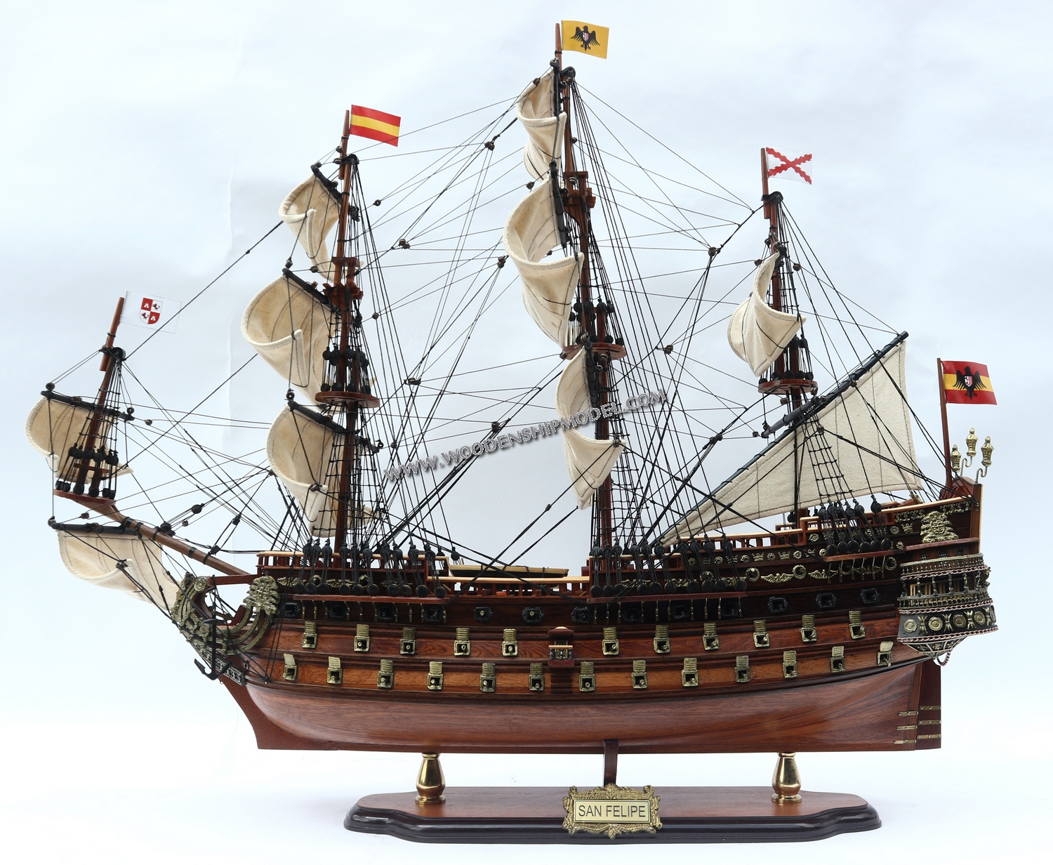 Model Ship San Felipe fully assembled & ready for display