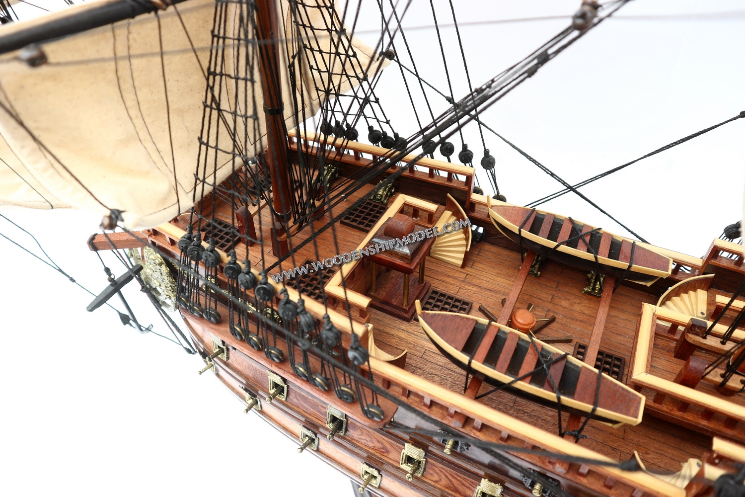 San Felipe Model Ship ready for display