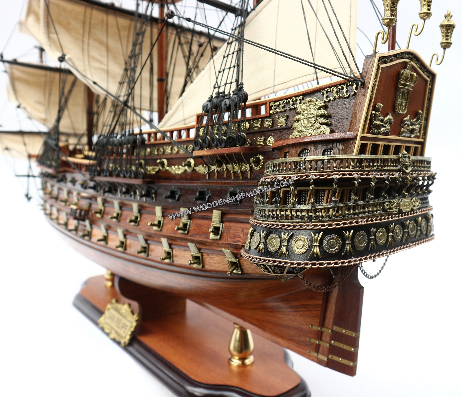 San Felipe Model Ship ready for display