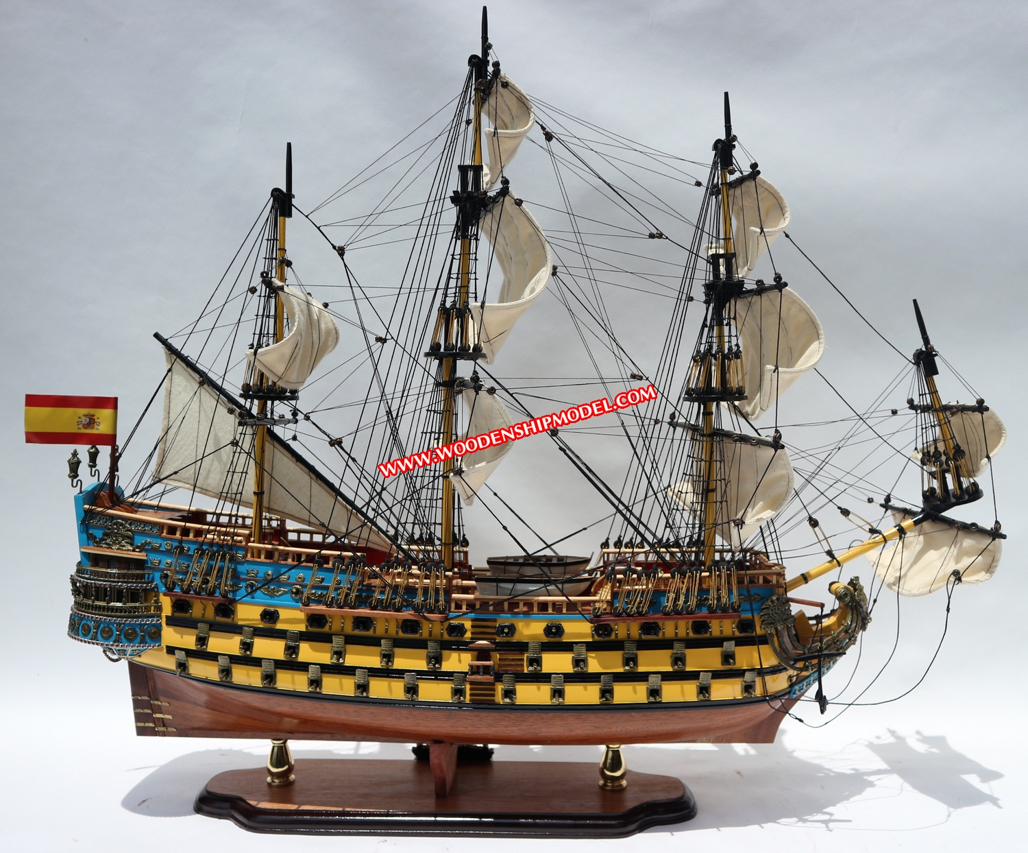 San Felipe Model Ship ready for display