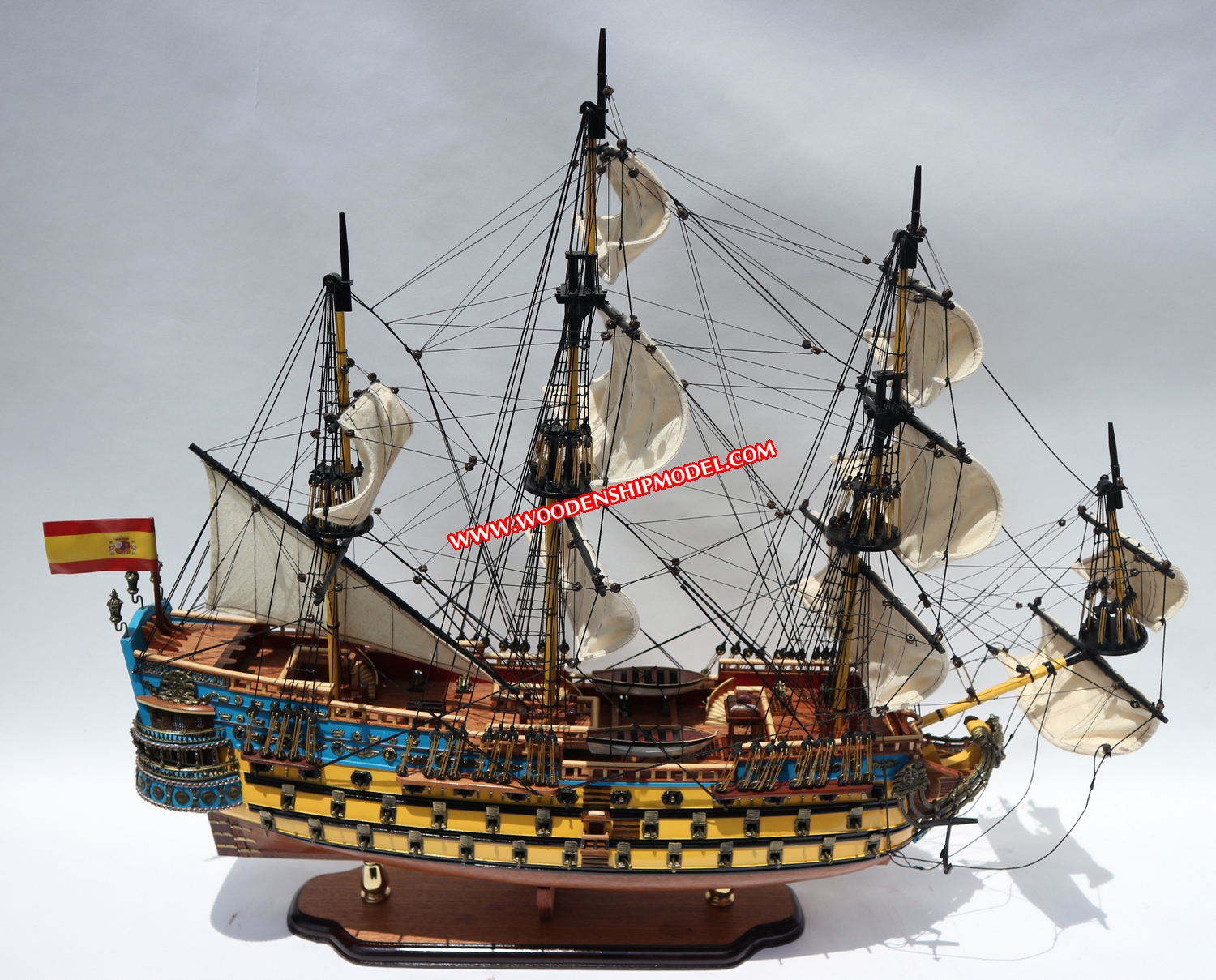 San Felipe Model Ship ready for display