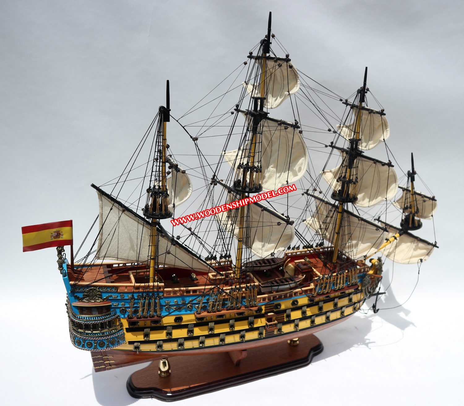 San Felipe Model Ship ready for display