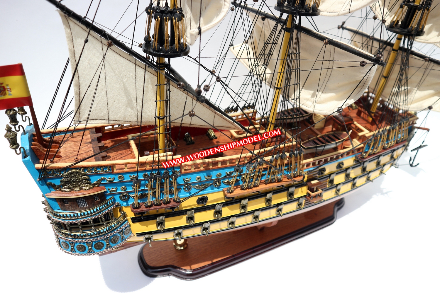 San Felipe Model Ship ready for display