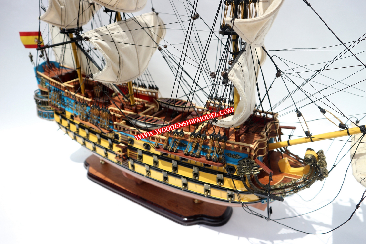 San Felipe Model Ship ready for display