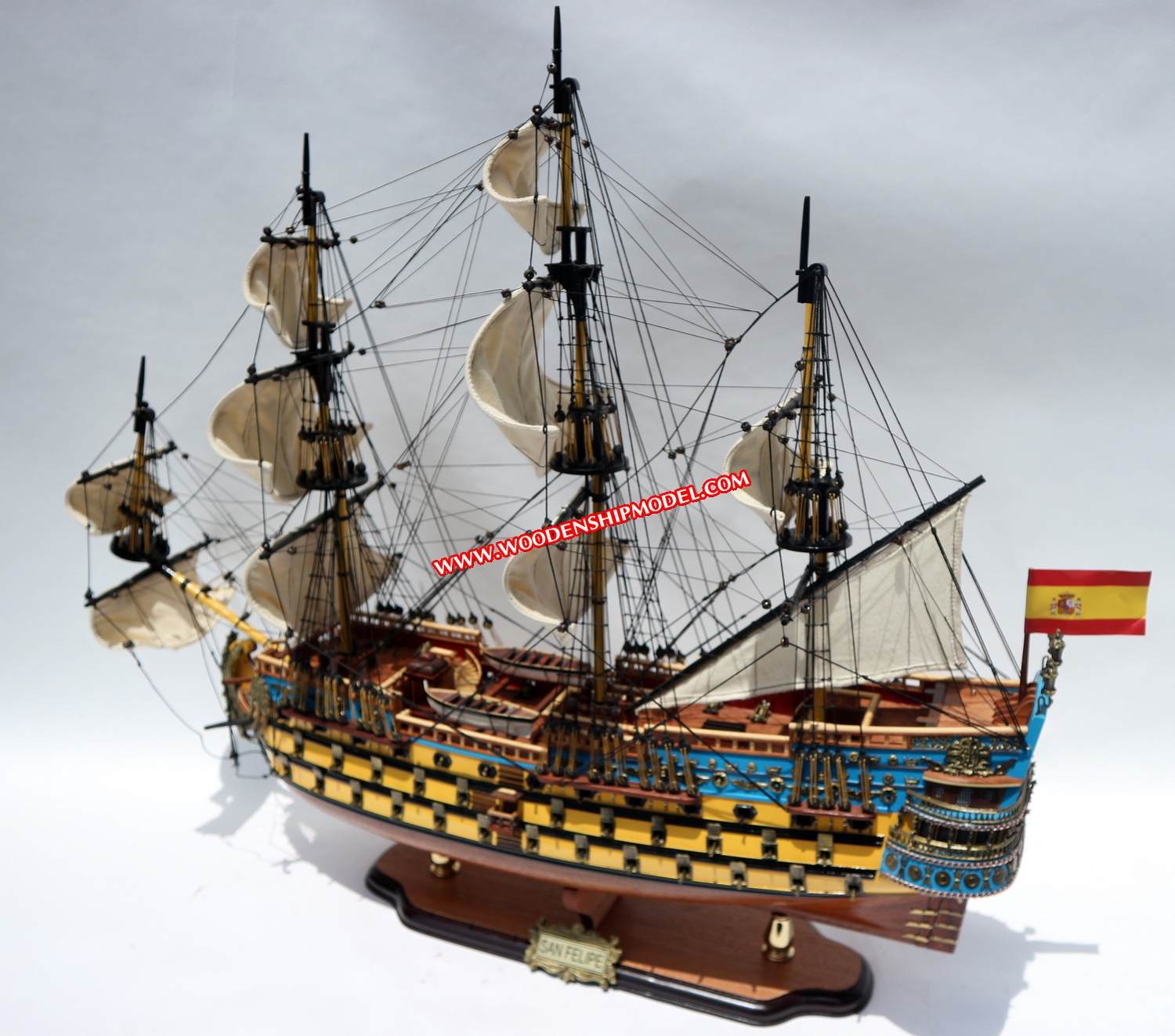 Model Ship San Felipe  Deck View