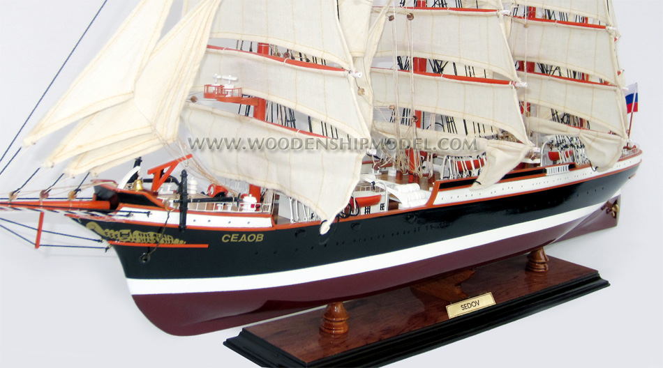 Sedov bow view, Sedov Седов ship model, Sedov model ship, handcrafted Sedov ship, Scale model Sedov Седов model ship, display model ship Sedov Седов, wooden ship model Sedov Седов, quality model ship Sedov Седов, tall ship model Sedov Седов, training ship model Sedov Седов, tall ship racing Sedov Седов model, wooden model ship Sedov Седов, handmade Sedov Седов ship, scratch build ship model Sedov Седов