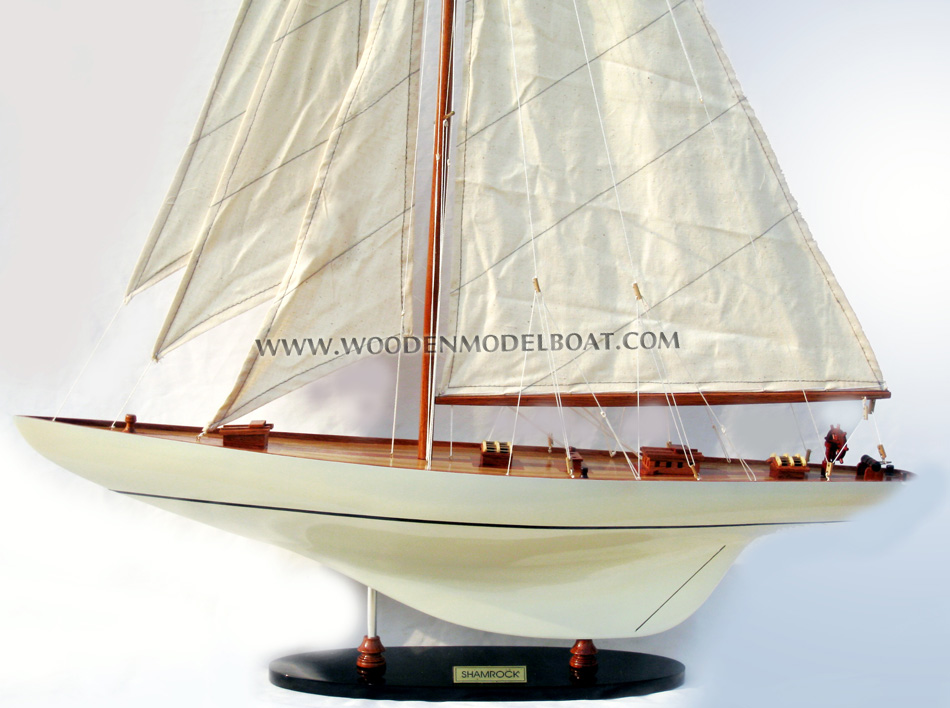 sail boat Shamrock, Shamrock yacht model, wooden model sail boat Shamrock, sailing boat Shamrock, Handcrafted sail boat model, quality sail boats Shamrock, Shamrock model, america cup collection sailboats, Shamrock V, shamrock V boat, huge shamrock sail boat, big shamrock yacht model, custom make shamrock sail boat