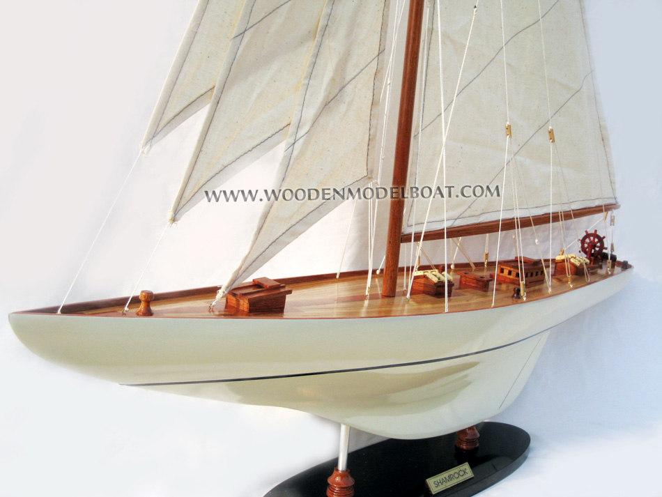 sail boat Shamrock, Shamrock yacht model, wooden model sail boat Shamrock, sailing boat Shamrock, Handcrafted sail boat model, quality sail boats Shamrock, Shamrock model, america cup collection sailboats, Shamrock V, shamrock V boat, huge shamrock sail boat, big shamrock yacht model, custom make shamrock sail boat