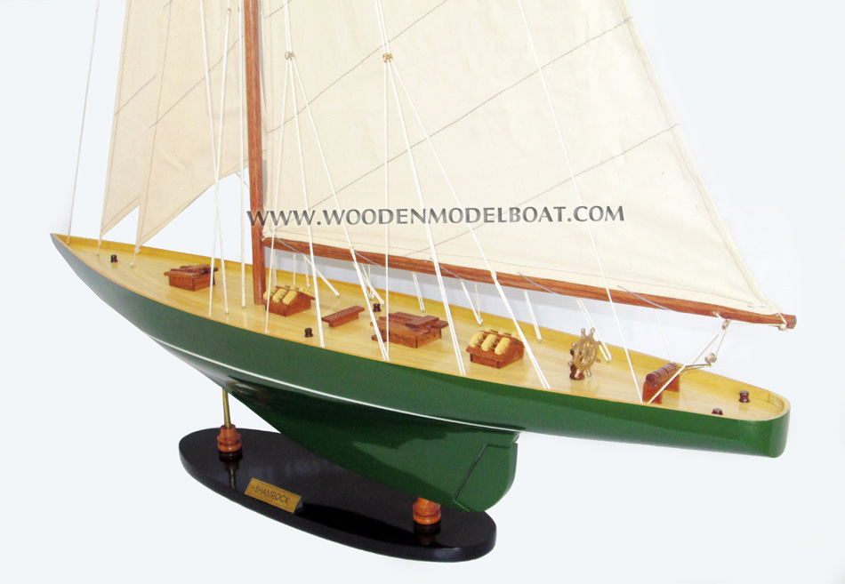 Shamrock V green, sail boat Shamrock, Shamrock yacht model, wooden model sail boat Shamrock, sailing boat Shamrock, Handcrafted sail boat model, quality sail boats Shamrock, Shamrock model, america cup collection sailboats, Shamrock V, shamrock V boat, huge shamrock sail boat, big shamrock yacht model, custom make shamrock sail boat