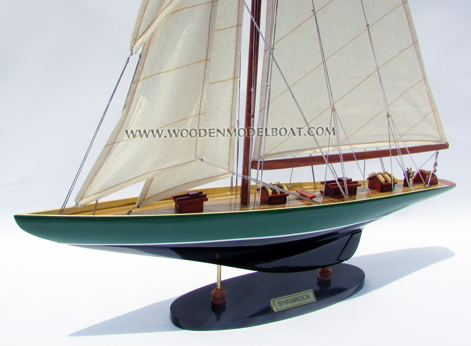 sail boat Shamrock, Shamrock yacht model, wooden model sail boat Shamrock, sailing boat Shamrock, Handcrafted sail boat model, quality sail boats Shamrock, Shamrock model, america cup collection sailboats, Shamrock V, shamrock V boat, huge shamrock sail boat, big shamrock yacht model, custom make shamrock sail boat