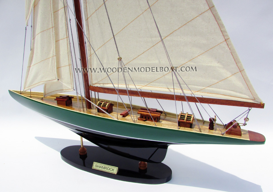 sail boat Shamrock, Shamrock yacht model, wooden model sail boat Shamrock, sailing boat Shamrock, Handcrafted sail boat model, quality sail boats Shamrock, Shamrock model, america cup collection sailboats, Shamrock V, shamrock V boat, huge shamrock sail boat, big shamrock yacht model, custom make shamrock sail boat