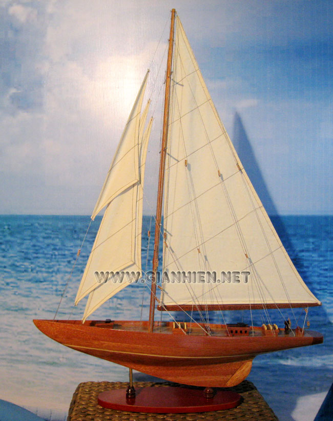 Shamrock wood finished, sail boat Shamrock, Shamrock yacht model, wooden model sail boat Shamrock, sailing boat Shamrock, Handcrafted sail boat model, quality sail boats Shamrock, Shamrock model, america cup collection sailboats, Shamrock V, shamrock V boat, huge shamrock sail boat, big shamrock yacht model, custom make shamrock sail boat