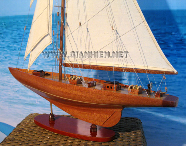 yacht Shamrock stern, sail boat Shamrock, Shamrock yacht model, wooden model sail boat Shamrock, sailing boat Shamrock, Handcrafted sail boat model, quality sail boats Shamrock, Shamrock model, america cup collection sailboats, Shamrock V, shamrock V boat, huge shamrock sail boat, big shamrock yacht model, custom make shamrock sail boat