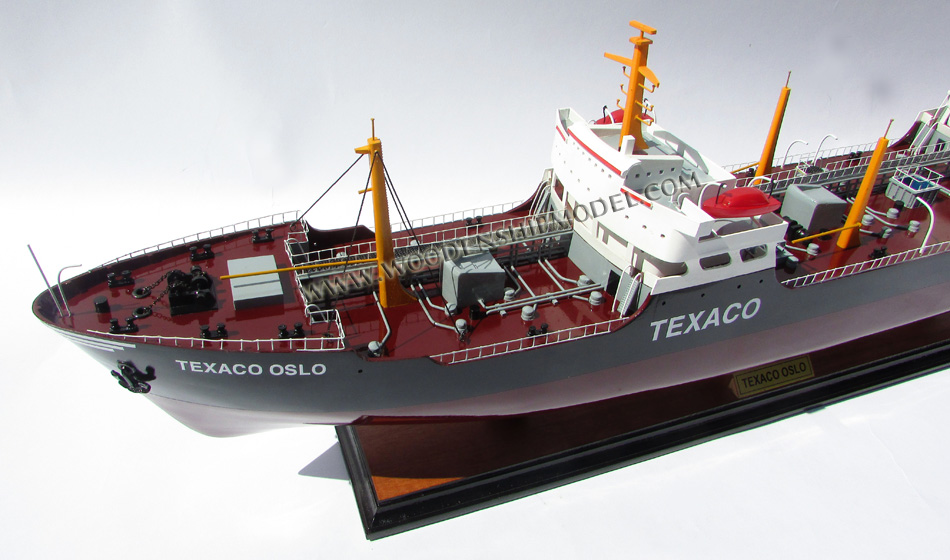 Texaco Oslo Oil Tanker wooden model ship decoration, Texaco Oslo oil tanker ship model, model ship Texaco Oslo, hand-crafted oil tanker texaco oslo, texaco oslo display model, hand-made texaco oslo model ship, hand-crafted oil tanker modelship Texaco Oslo, hand-made oil tanker model from wood, wooden ship model, wooden model boat, quality model boat, quality model ship, gia nhien co., ltd vietnam, gani, ga-ni llc, leading vietnam model ship builder, leading model boat in vietnam, boat builder in vietnam, boat ship model in ho chi minh city, vietnam