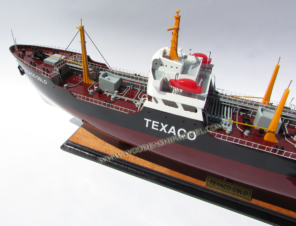 Texaco Oslo Oil Tanker wooden model ship decoration, Texaco Oslo oil tanker ship model, model ship Texaco Oslo, hand-crafted oil tanker texaco oslo, texaco oslo display model, hand-made texaco oslo model ship, hand-crafted oil tanker modelship Texaco Oslo, hand-made oil tanker model from wood, wooden ship model, wooden model boat, quality model boat, quality model ship, gia nhien co., ltd vietnam, gani, ga-ni llc, leading vietnam model ship builder, leading model boat in vietnam, boat builder in vietnam, boat ship model in ho chi minh city, vietnam