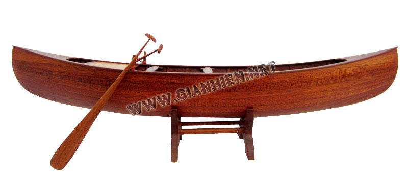 Wooden canoe