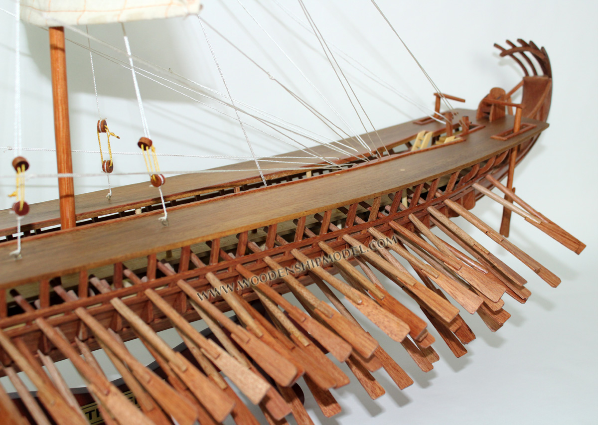 Trireme ship model, Bireme ancient warship model, Trireme 400 B.C model ship, handmade Trireme model ship. Greek ship model, ancient ship, handcrafted ancient ship, display warship. Greek warship