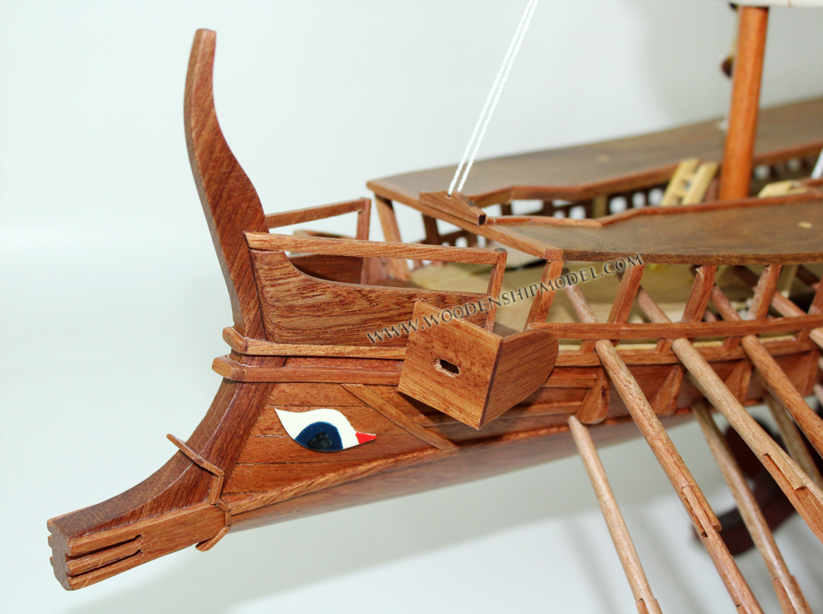 Model Warship Bireme, Trireme ship model, Bireme ancient warship model, Trireme 400 B.C model ship, handmade Trireme model ship. Greek ship model, ancient ship, handcrafted ancient ship, display warship. Greek warship