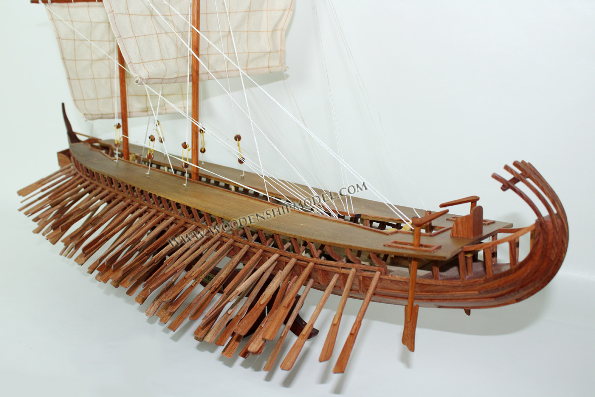 Model Warship Bireme, Trireme ship model, Bireme ancient warship model, Trireme 400 B.C model ship, handmade Trireme model ship. Greek ship model, ancient ship, handcrafted ancient ship, display warship. Greek warship