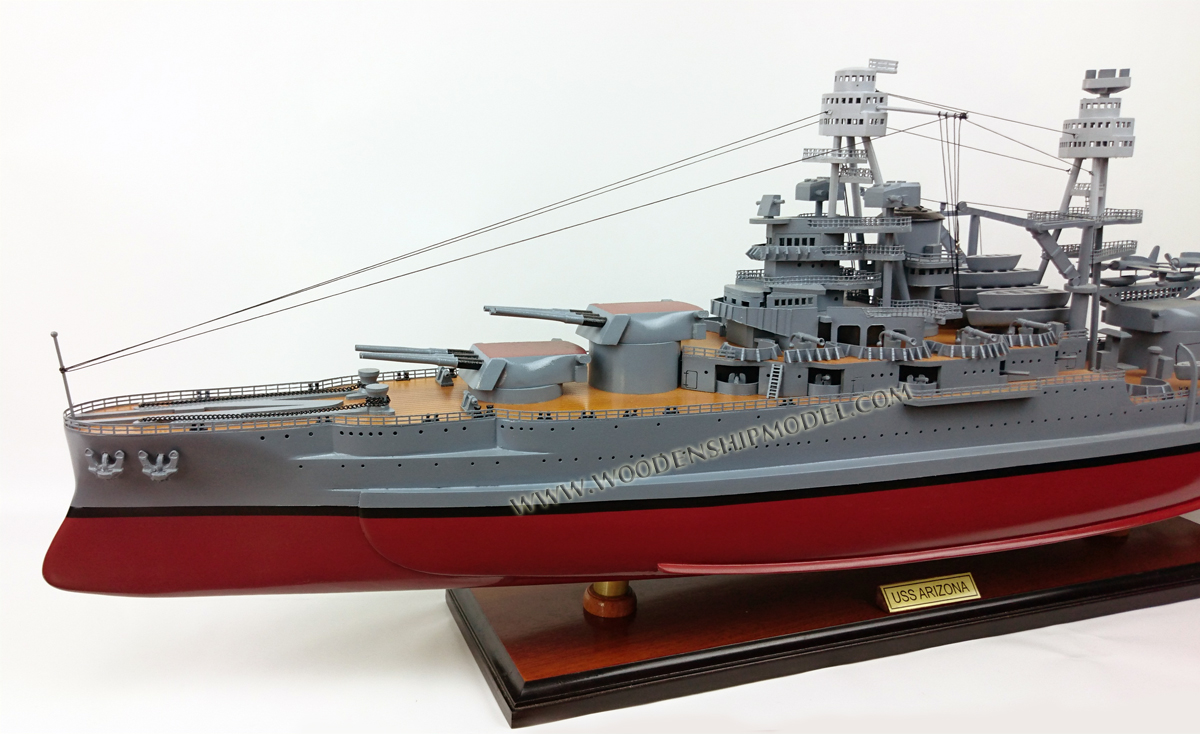 USS Arizona war ship model, wooden ship model uss arizona, wooden war ship model USS Arizona, model war ship pearl habor, handcrafted USS Arizona ship model, hand-made war ship model USS Arizona, quality war ship model USS Arizona, USS Arizona model ship ready for display, display war ship model, USS ARIZONA with deck canons