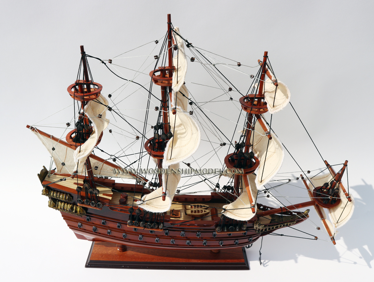 model ship wasa ready for display