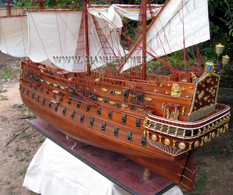 Model Ship San Felipe Extra Large from stern