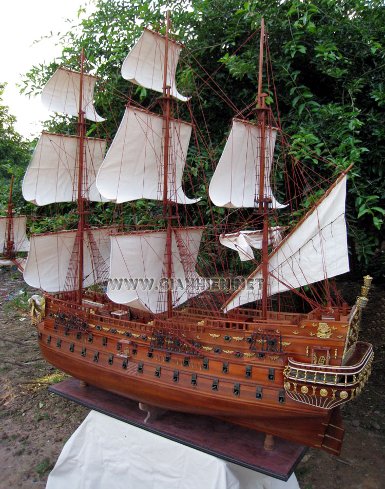 Model Ship San Felipe Extra Large full sails