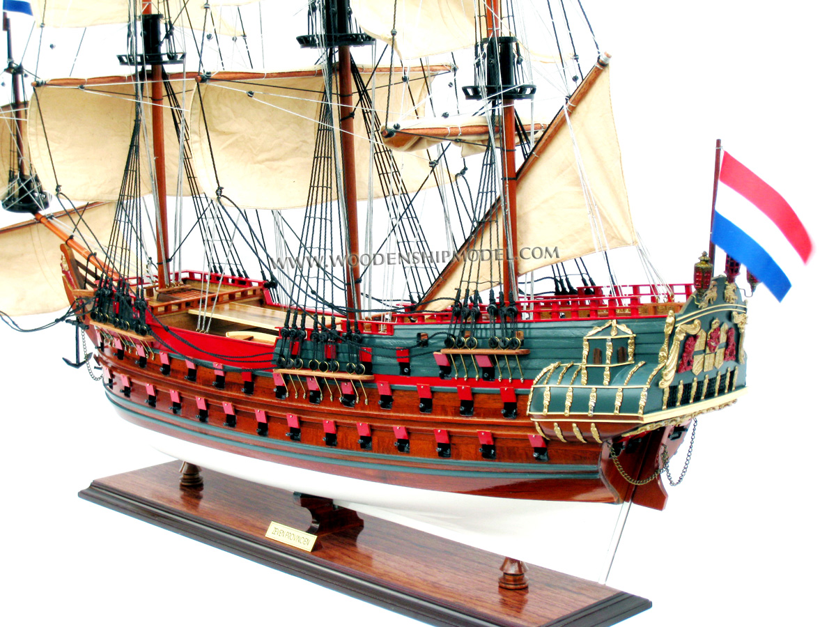 Model Zeven Provincien hull view